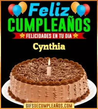 GIF Felicidades en tu día Cynthia